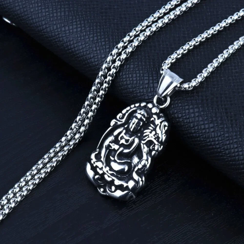 Shakyamuni Buddhist Necklace for Men, BL55590005
